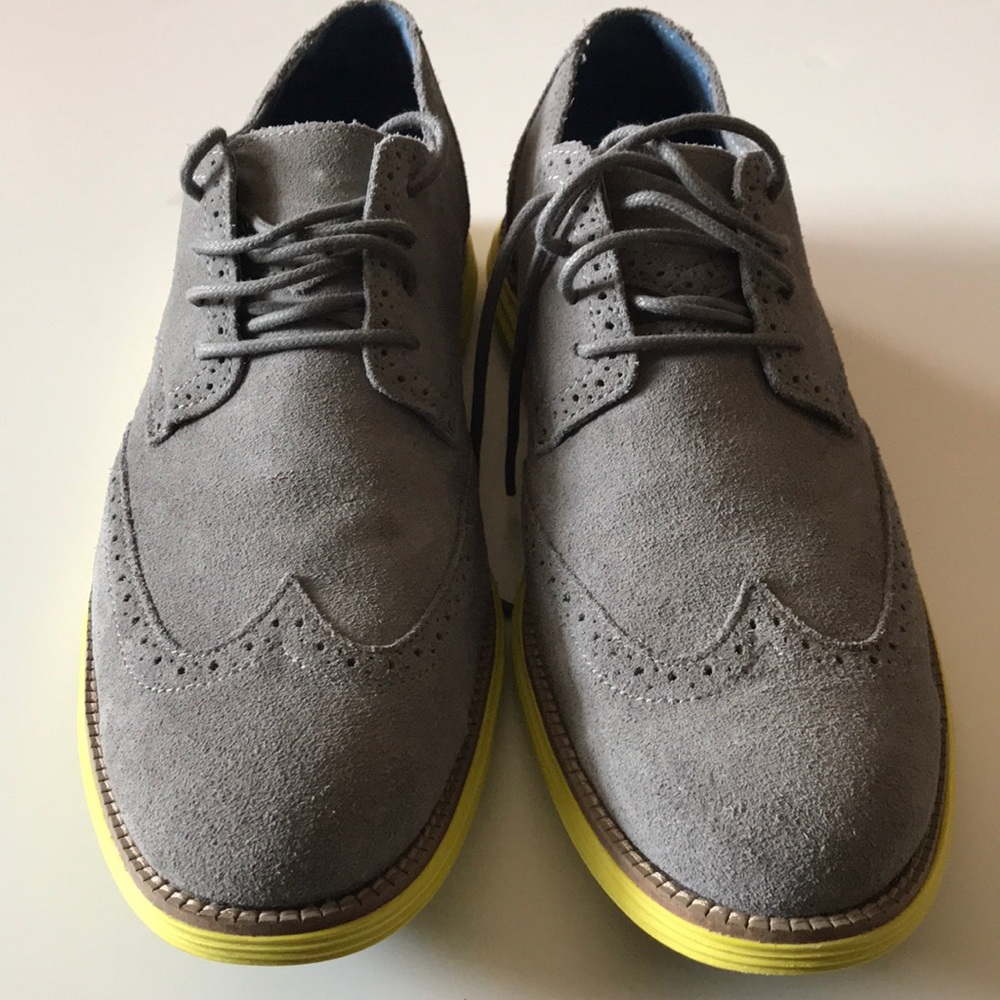 Mark Nason Sketchers Suade Wingtip dress shoes